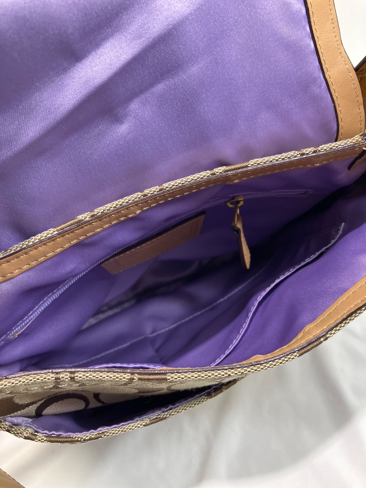 【質Banana】COACH/コーチ シグネチャーショルダーバッグ　12392 中古　現状