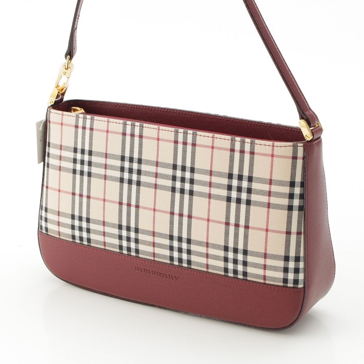 美品 バーバリー ノバチェック ハンドバッグ ワンショルダー burberry 