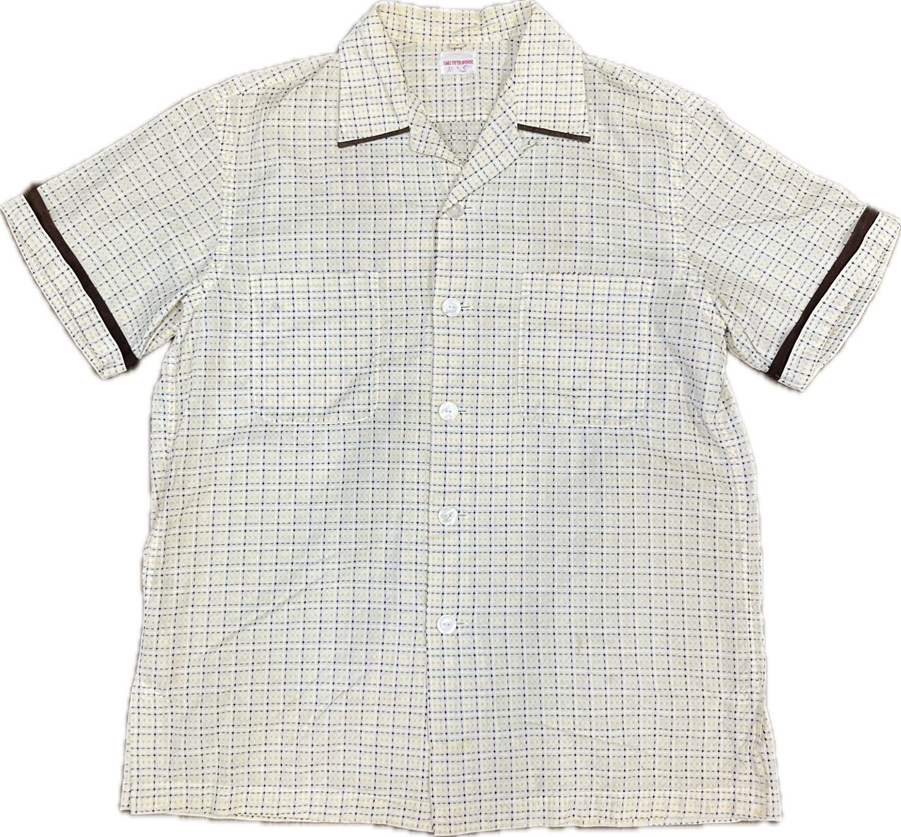 50s Saks Fifth Avenue アトミックドビー オープンカラーシャツ
