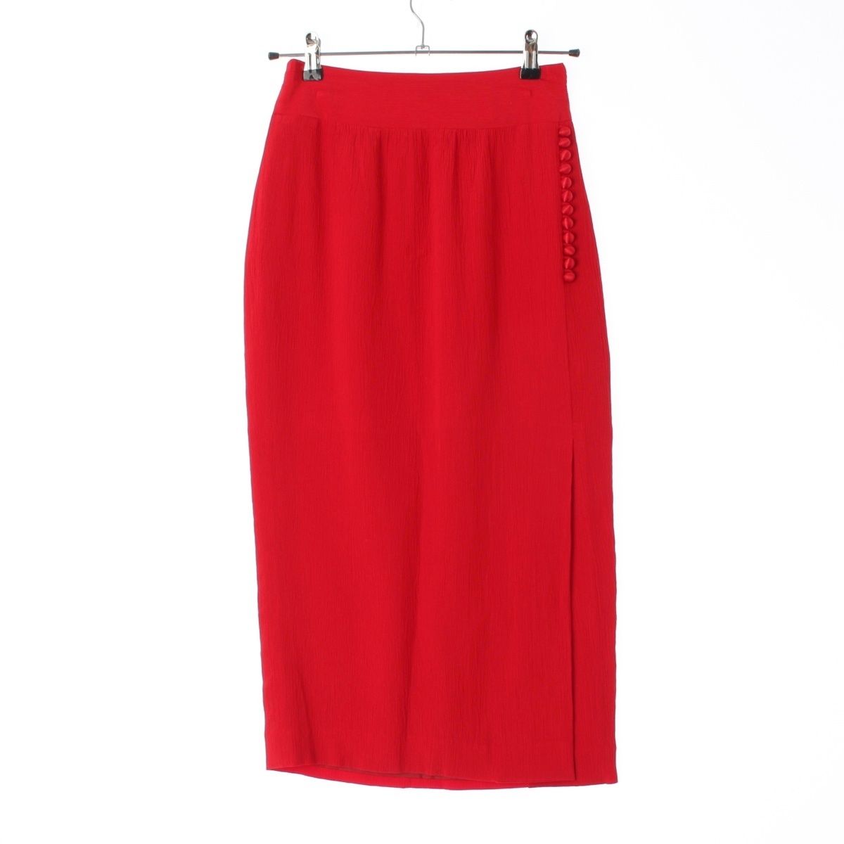 マメ クロゴウチ 18SS シルク スカート MM18SS-SK067 レッド 1【中古】