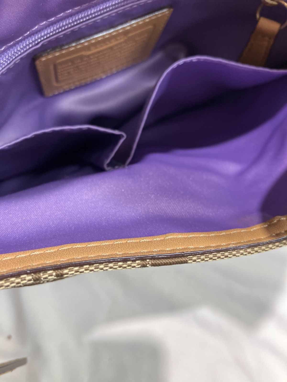 【質Banana】COACH/コーチ シグネチャーショルダーバッグ　12392 中古　現状