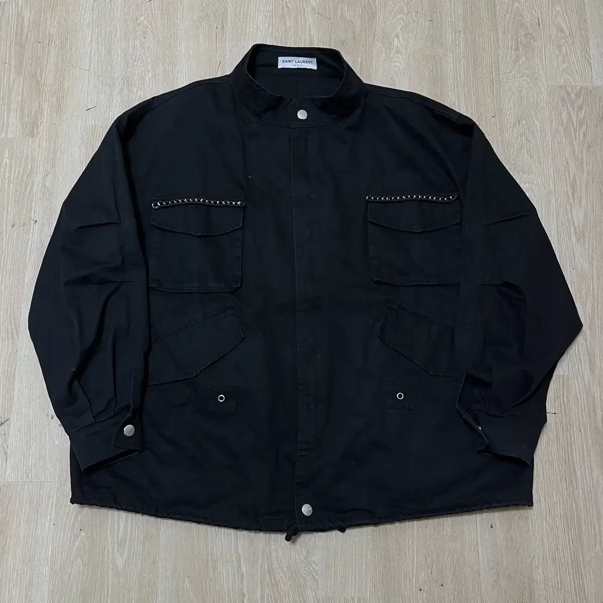 Saint Laurent Paris メンズ スタッズ ポケット コットン マウンテンパーカー ジャケット XL 28,069円