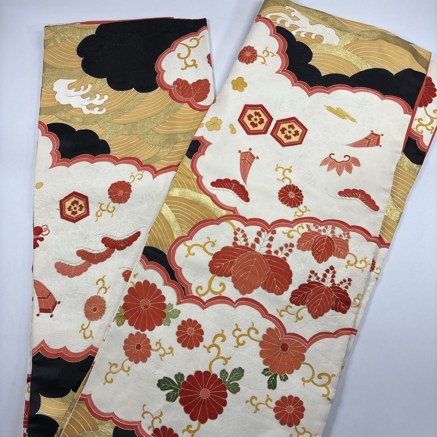 振袖 4枚 正絹 着物まとめ売り【6135】同梱購入歓迎 リメイク用 着付け