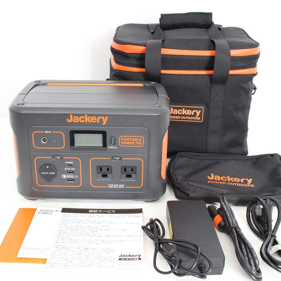 【美品】Jackery 708 PTB071 大容量 191400mAh/708Wh ポータブル電源 蓄電池 バッテリー ジャクリ 本体