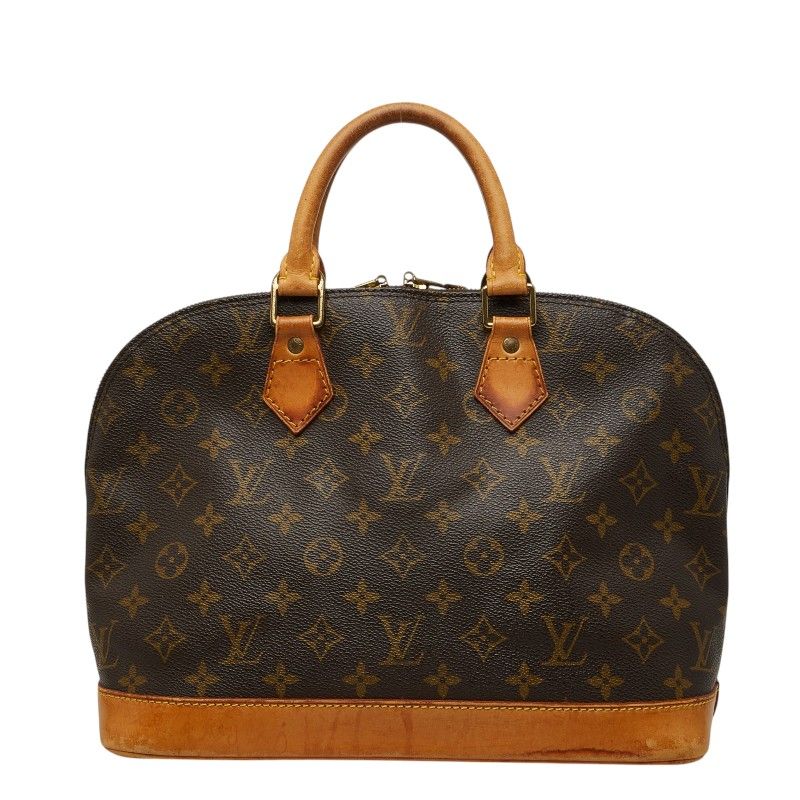 ルイ ヴィトン モノグラム アルマ 旧型 ハンドバッグ M51130 ブラウン PVC レザー レディース LOUIS VUITTON【244-73875】