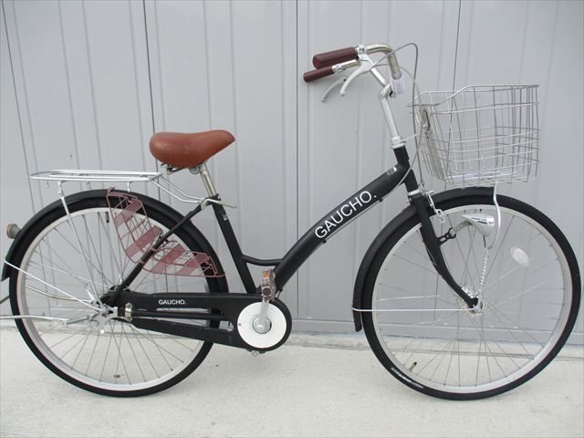 F164★整備済み★完成車発送★中古シティ自転車【26インチ ママチャリ 黒 】