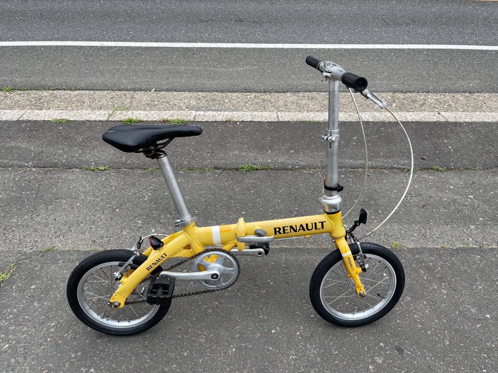 0396【即乘】送料無料 RENAULT 折り畳み自転車 ミニベロ 小径車 14