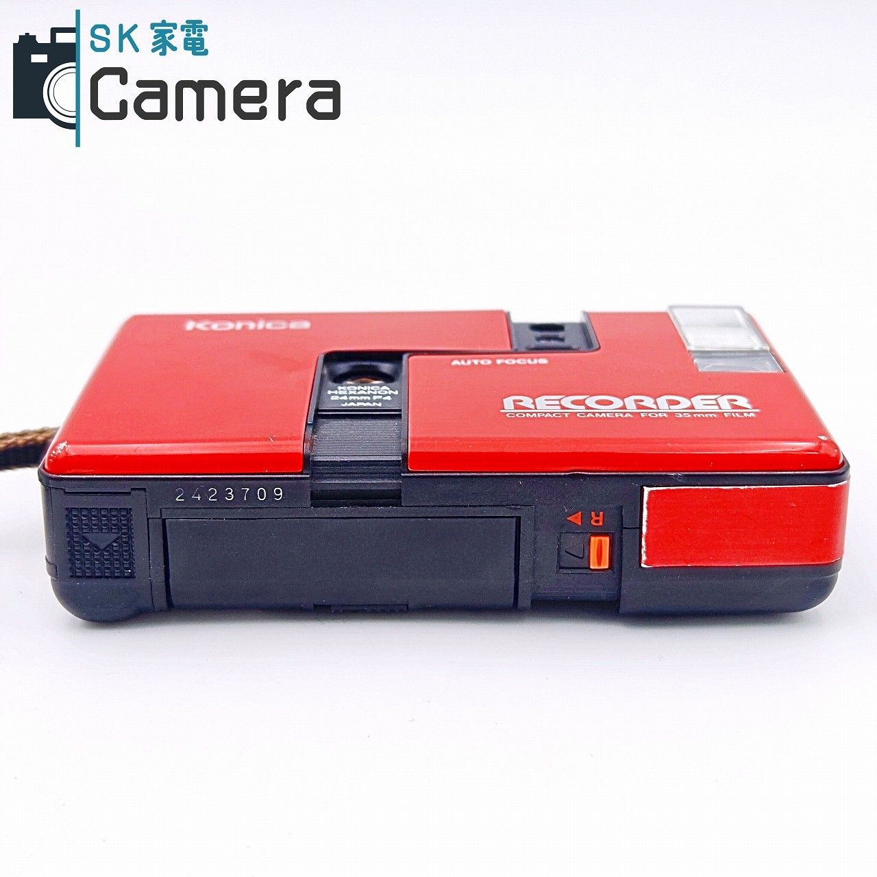 中古】 Konica RECORDER HEXANON 24mm F4 コニカ レコーダー 赤