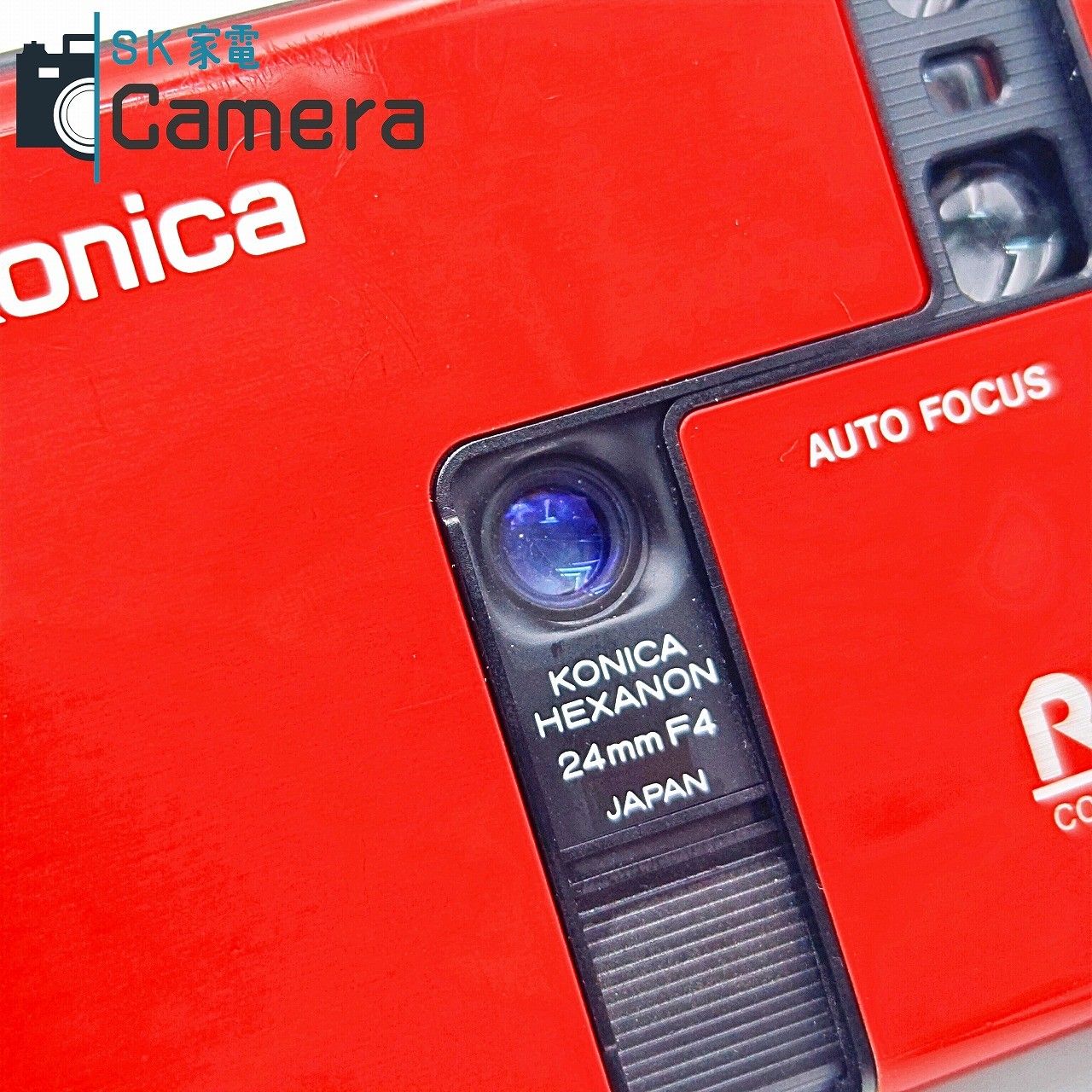 中古】 Konica RECORDER HEXANON 24mm F4 コニカ レコーダー 赤