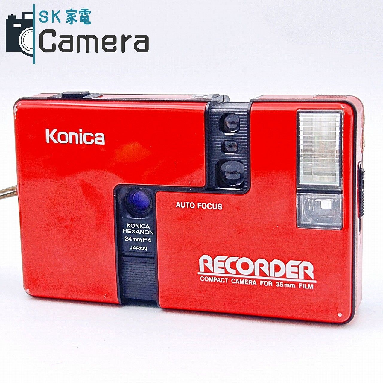 【未使用品】コニカ Konica RECORDER レッド 現状品 中古】 Konica RECORDER HEXANON 24mm F4 コニカ レコーダー 赤