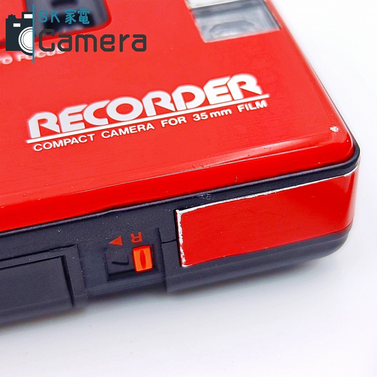 コニカレコーダー24mm F4 フィルムカメラ KONICA RECORDER 中古】 Konica RECORDER HEXANON 24mm F4 コニカ レコーダー 赤