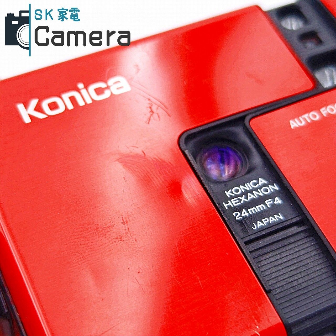 中古】 Konica RECORDER HEXANON 24mm F4 コニカ レコーダー 赤