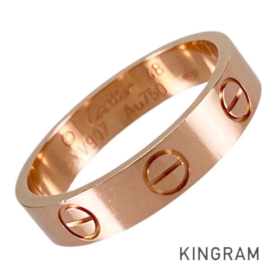 カルティエ Cartier ミニラブ K18PG 8号(48) リング sss【中古】