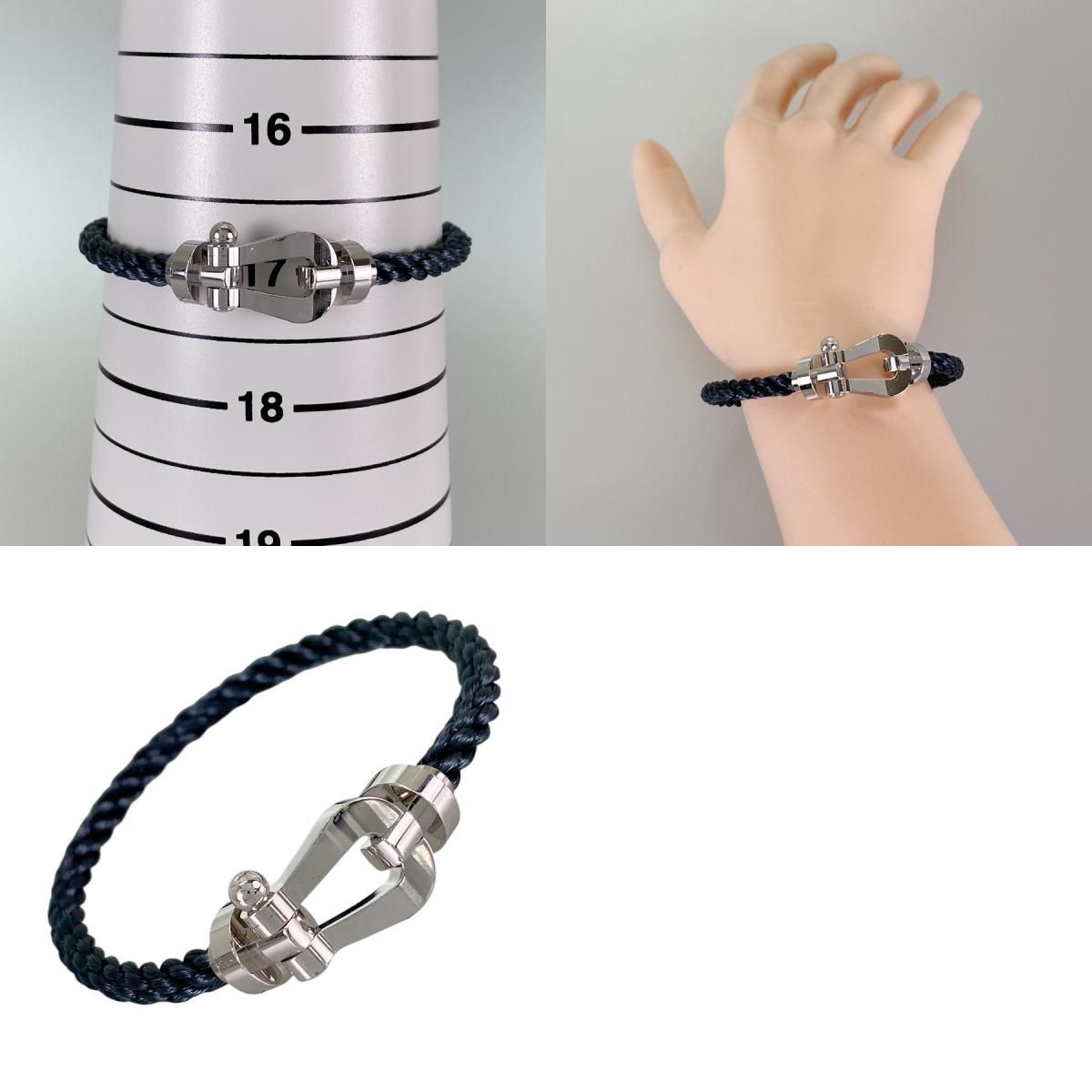 フレッド フレッド フォース10 LM ケーブルブレスレット K18WG/SS 