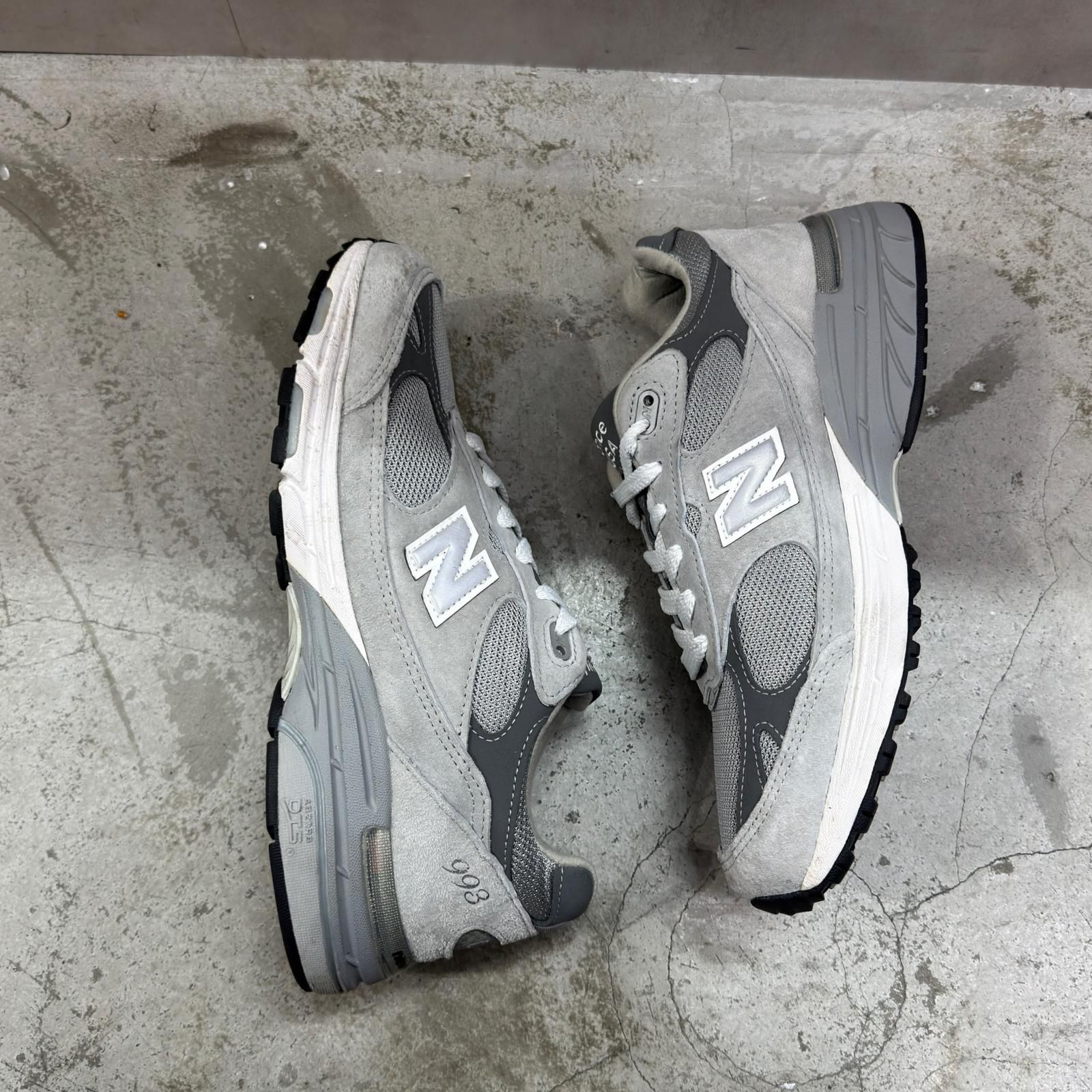 参考上代42900円 New Balance 993 Gray スウェード スニーカー 