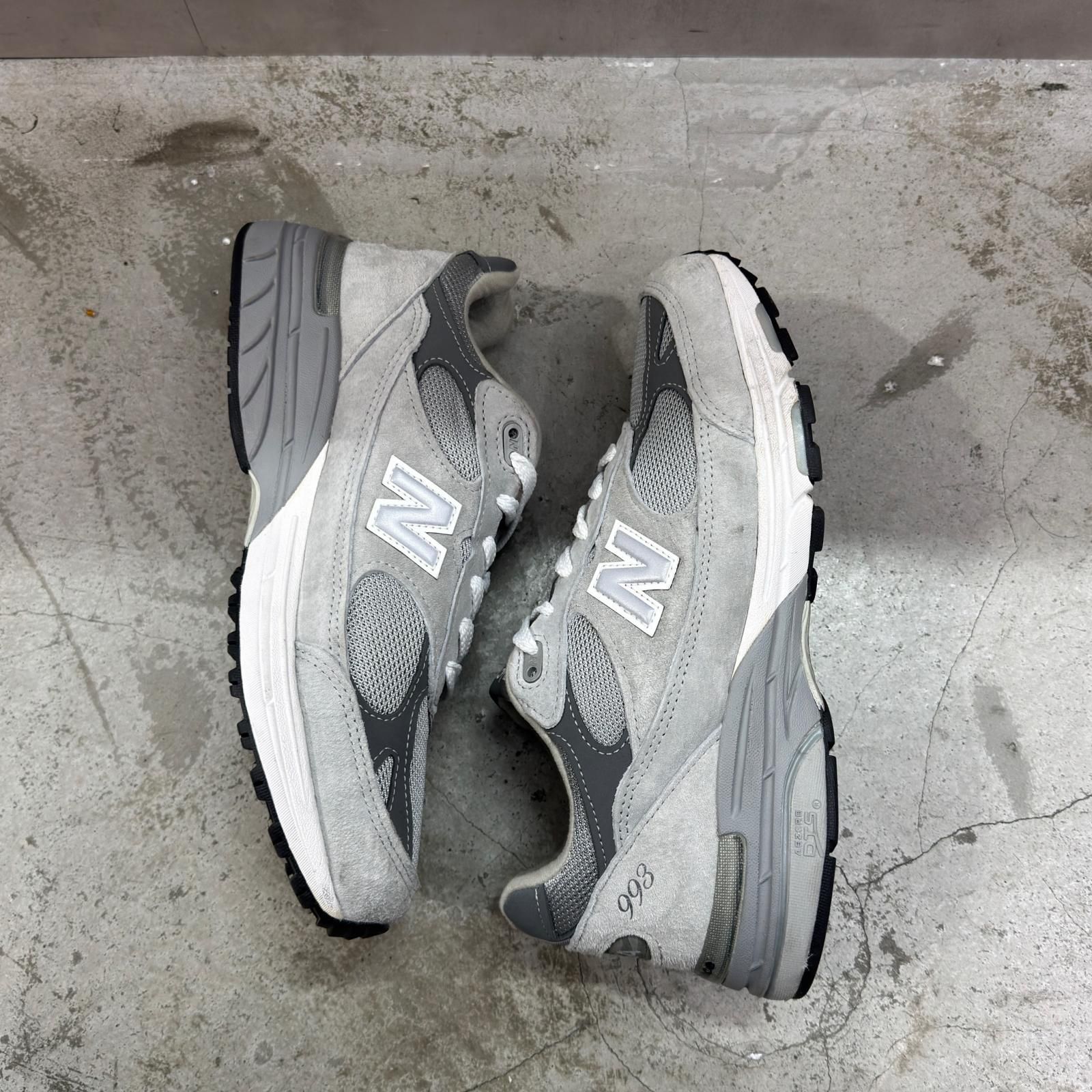 参考上代42900円 New Balance 993 Gray スウェード スニーカー 