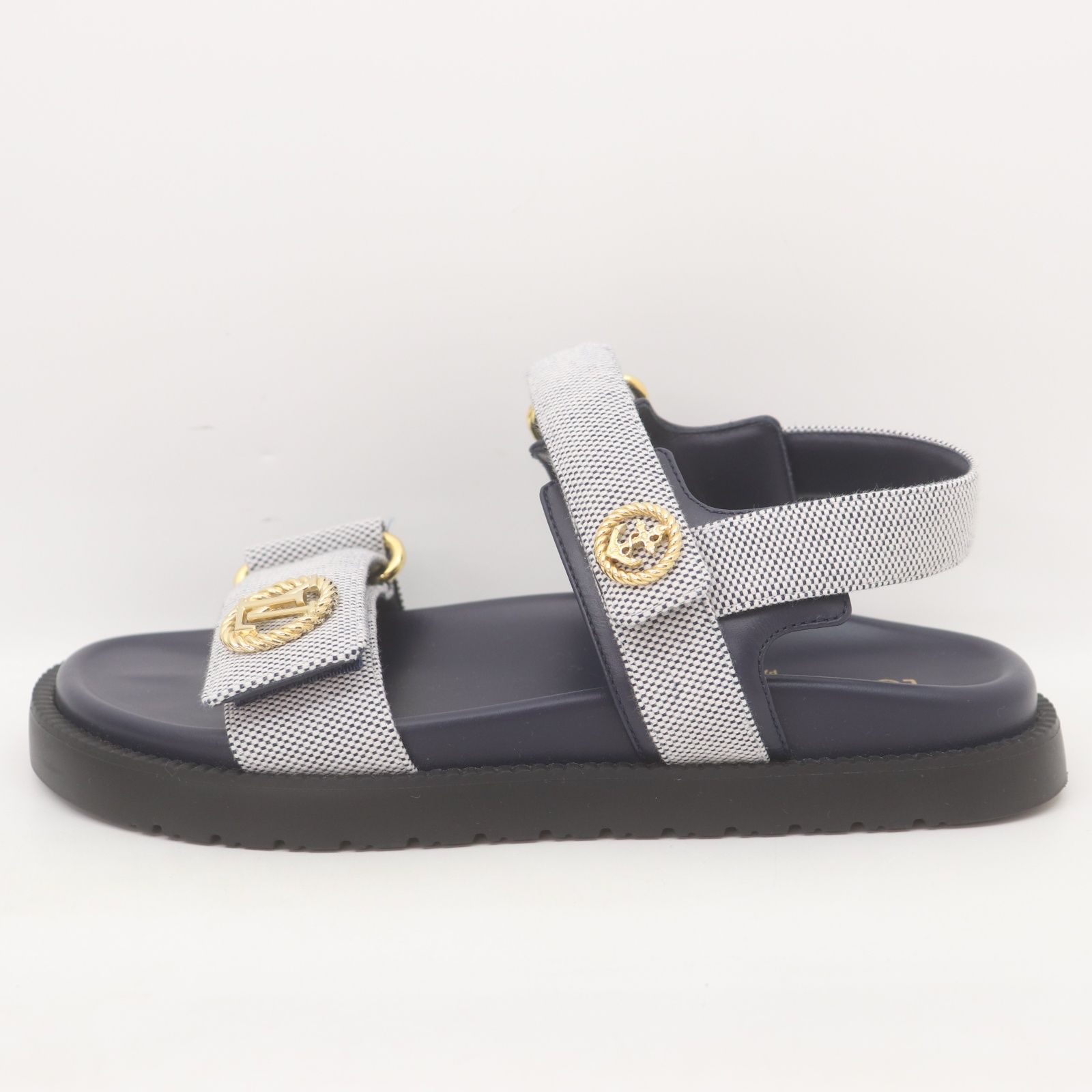 ITL81GR2V1LW 美品 LOUIS VUITTON ルイヴィトン LVサンセット サンダル 
