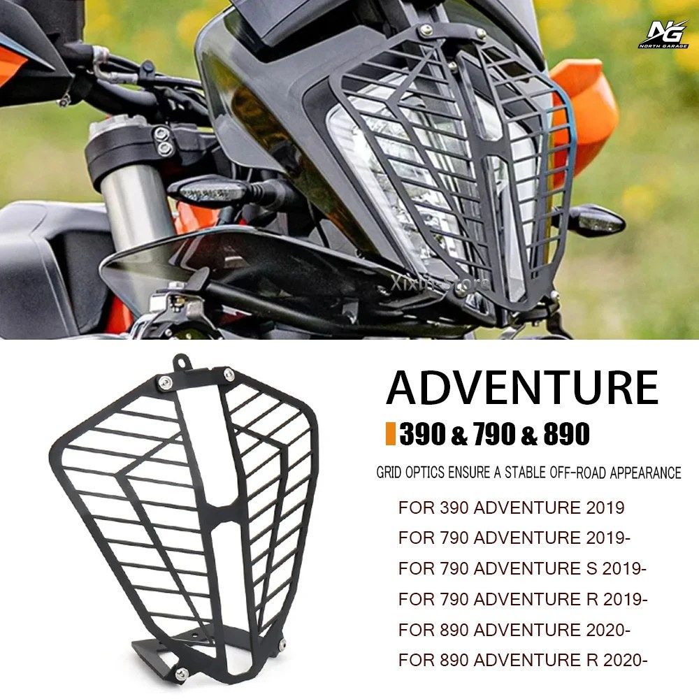 390 790 890 ADVENTURE ADV R S 2019 - 22 オートバイ用ヘッドライトガード ヘッドライトランププロテクターカバー