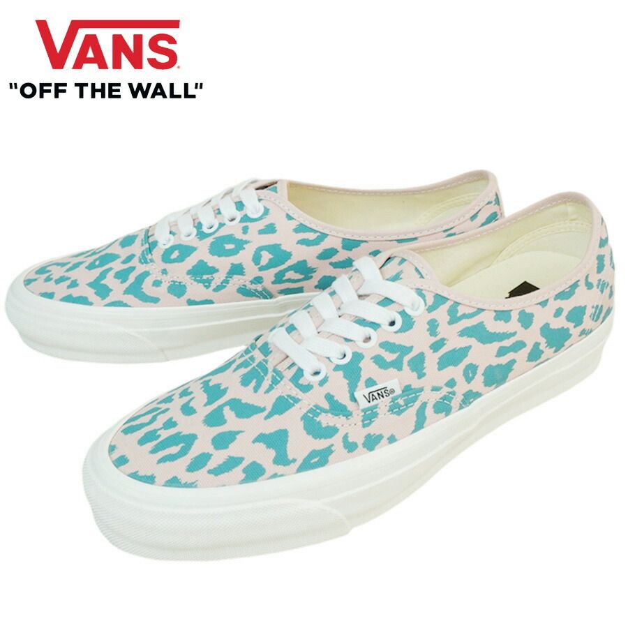 VANS スニーカーVANS ヴァンズ バンズLX AUTHENTIC 44 オーセンティック 44CHEETAH SEPIA ROSE チーター セピアローズヒョウ柄 レオパード アニマル 水色 ピンク パステルメンズ レディース スニーカー 靴