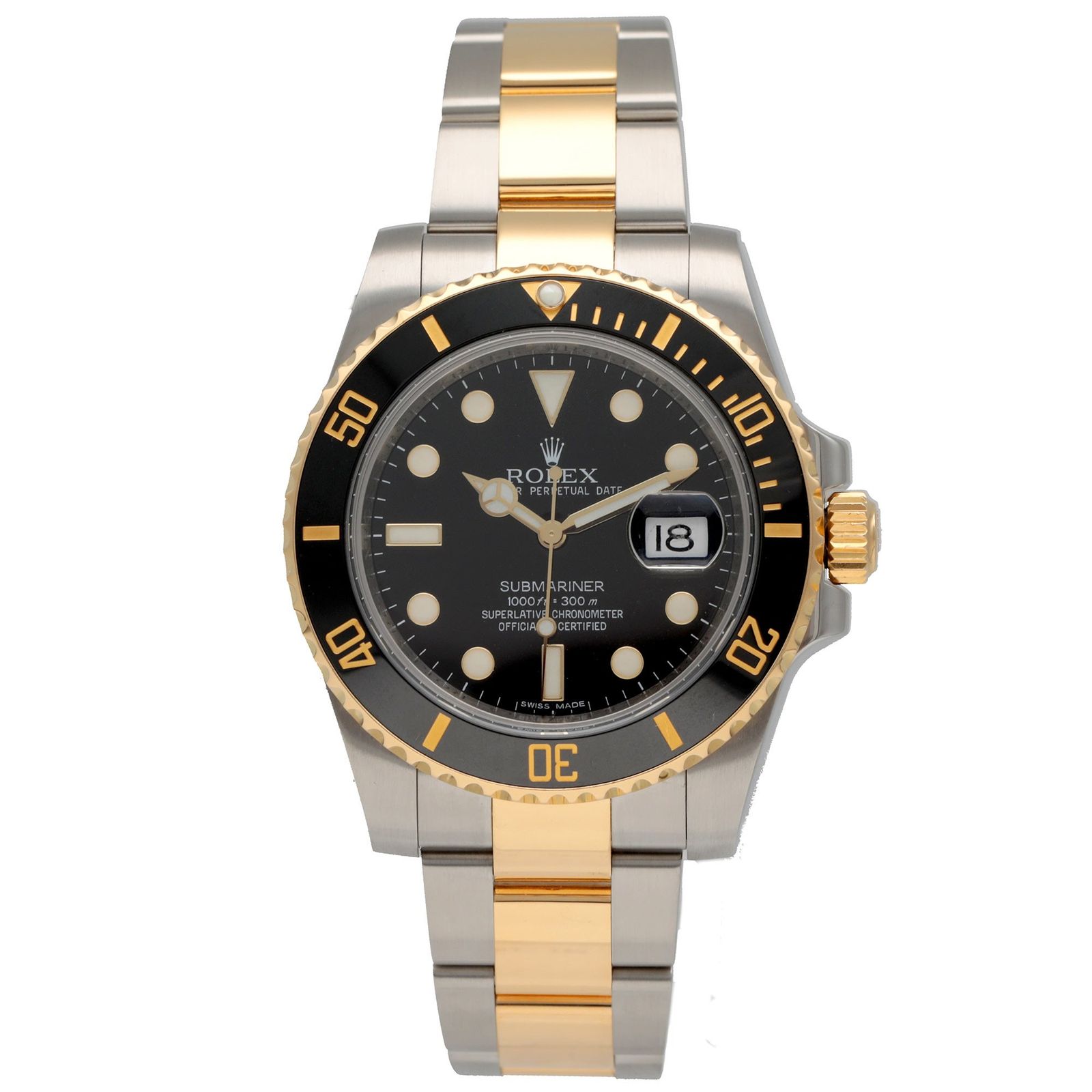 【中古A】 ロレックス 時計 サブマリーナー デイト 116613LN ブラック文字盤 自動巻き ROLEX Submariner Date G番