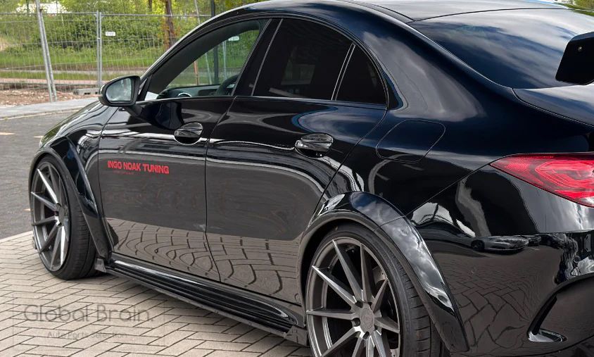 メルセデスベンツ CLA45 AMG C118 X118 サイド スカート ディフューザー+ウィングレット