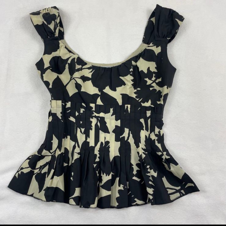 MOSCHINO CHEAP&CHIC/モスキーノ、ノースリーブ花柄ブラウス、38サイズ 