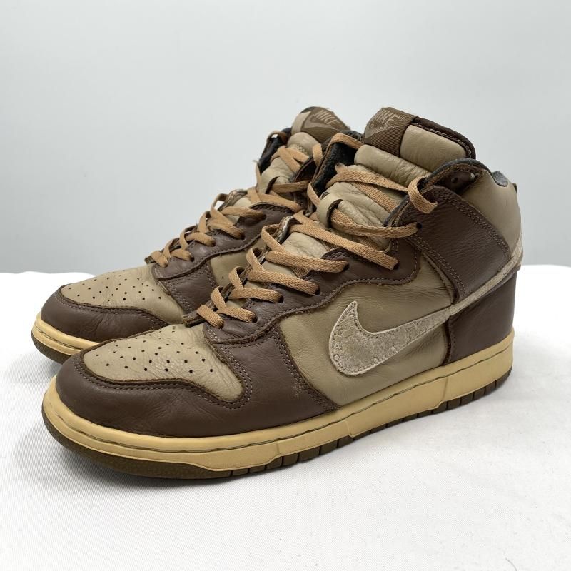 【中古】Stussy × Nike Dunk HIgh Plus B 