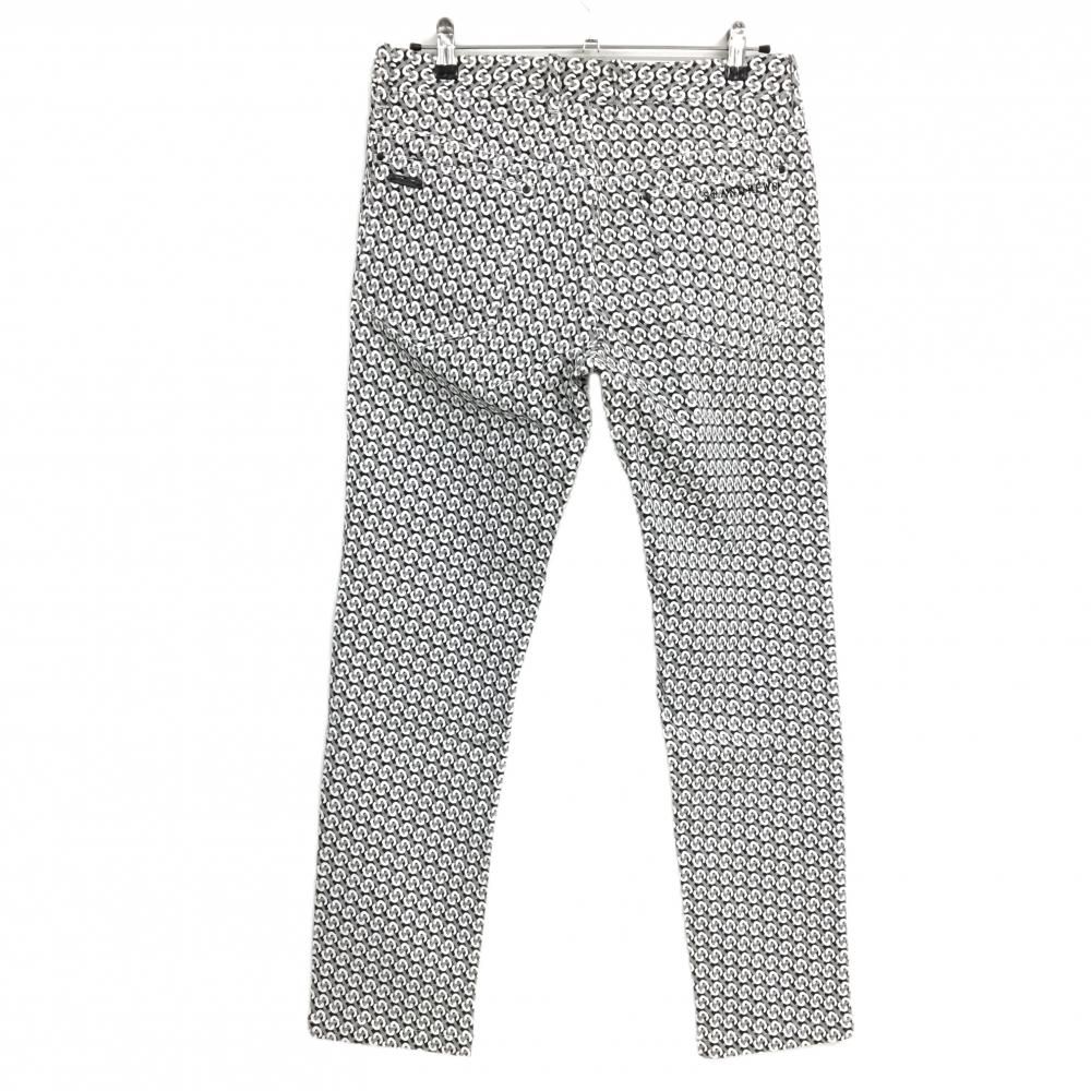 【超美品】セントアンドリュース パンツ 黒×白 総柄 ストレッチ メンズ M ゴルフウェア St ANDREWS