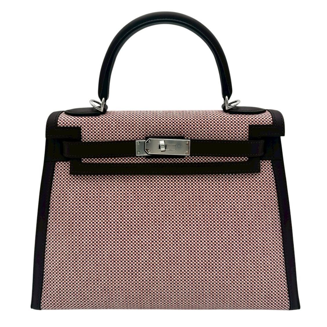 HERMES：エルメス　ケリー 28 トワルキャドリーユ ルージュセリエ/エリュ SV金具 U刻印