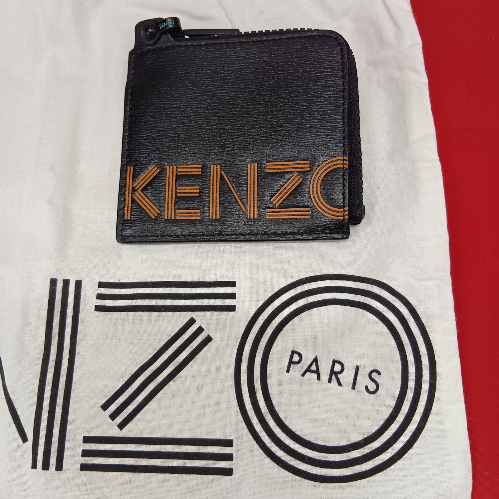 未使用　KENZO　財布　コインケース　ジップウォレット　メンズ　ブラック　ケンゾー
