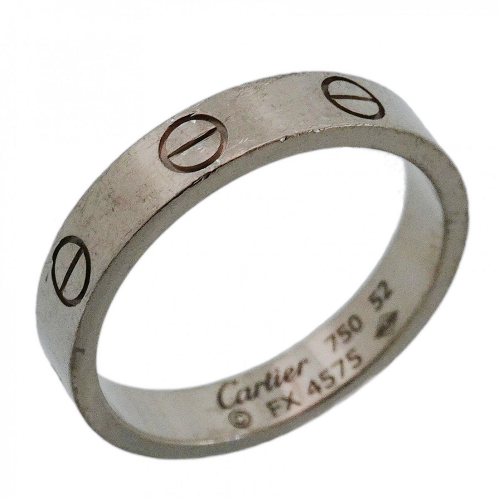 カルティエ(Cartier) カルティエ リング ミニラブ 18KWG ホワイトゴールド ＃52レディース