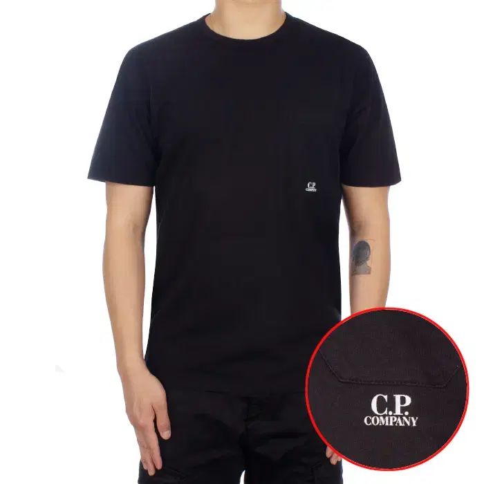 C.P. COMPANY シーピーカンパニー ロゴ プリンティング ポケット 半袖 Tシャツ メンズ 14CMTS182A 005