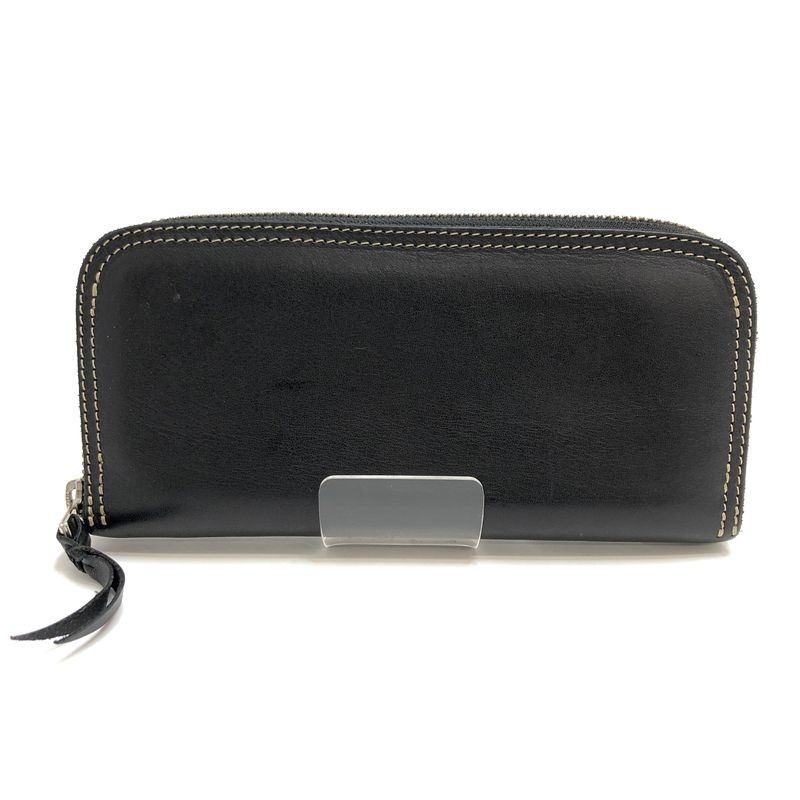 【中古品】 REDMOON レッドムーン ROUND ZIP LEATHER WALLET レザー ウォレット 長財布 【200-260608-rs-07-fur】