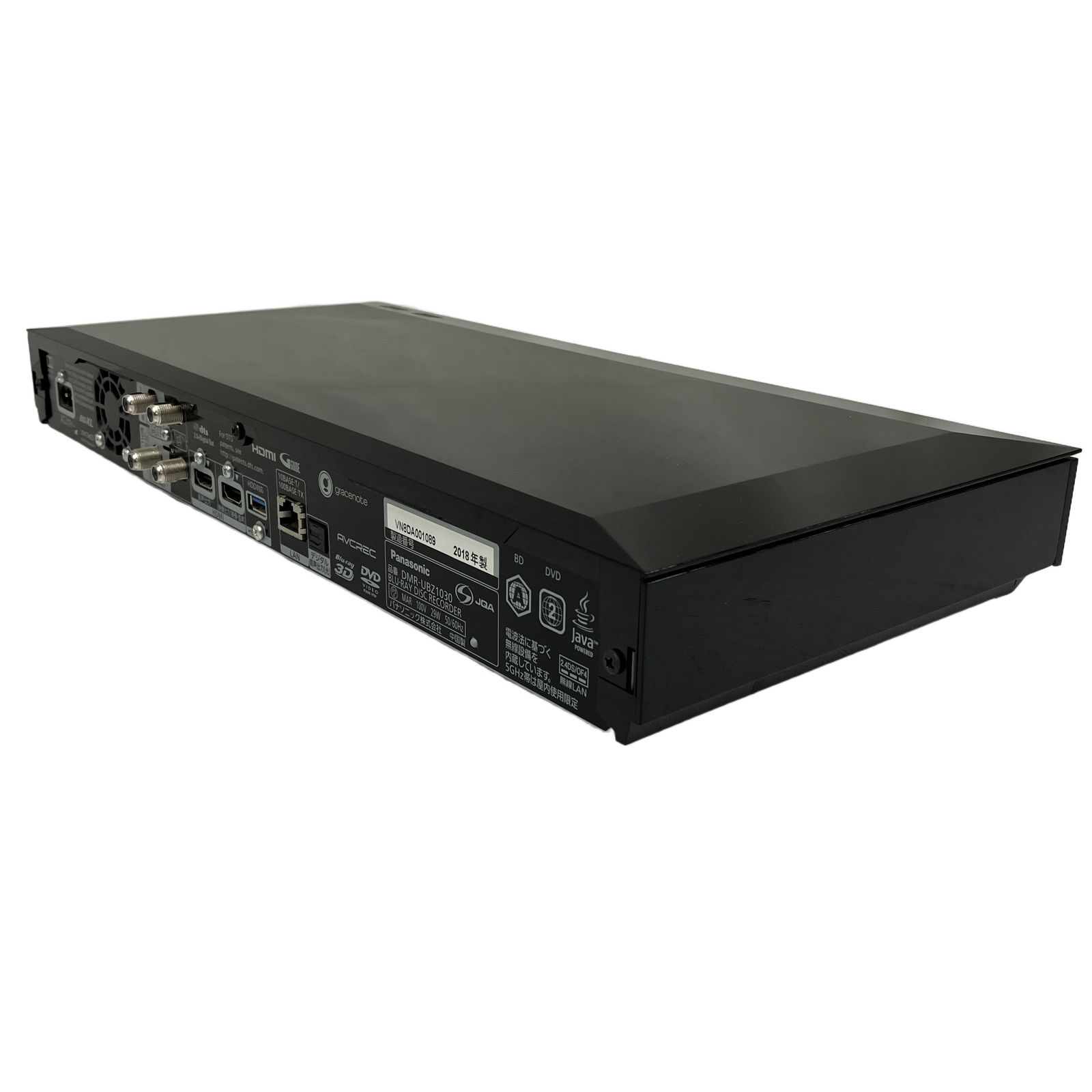 Panasonic DIGA DMR-UBZ1030 1TB 4K対応 ブルーレイレコーダー 2018年 