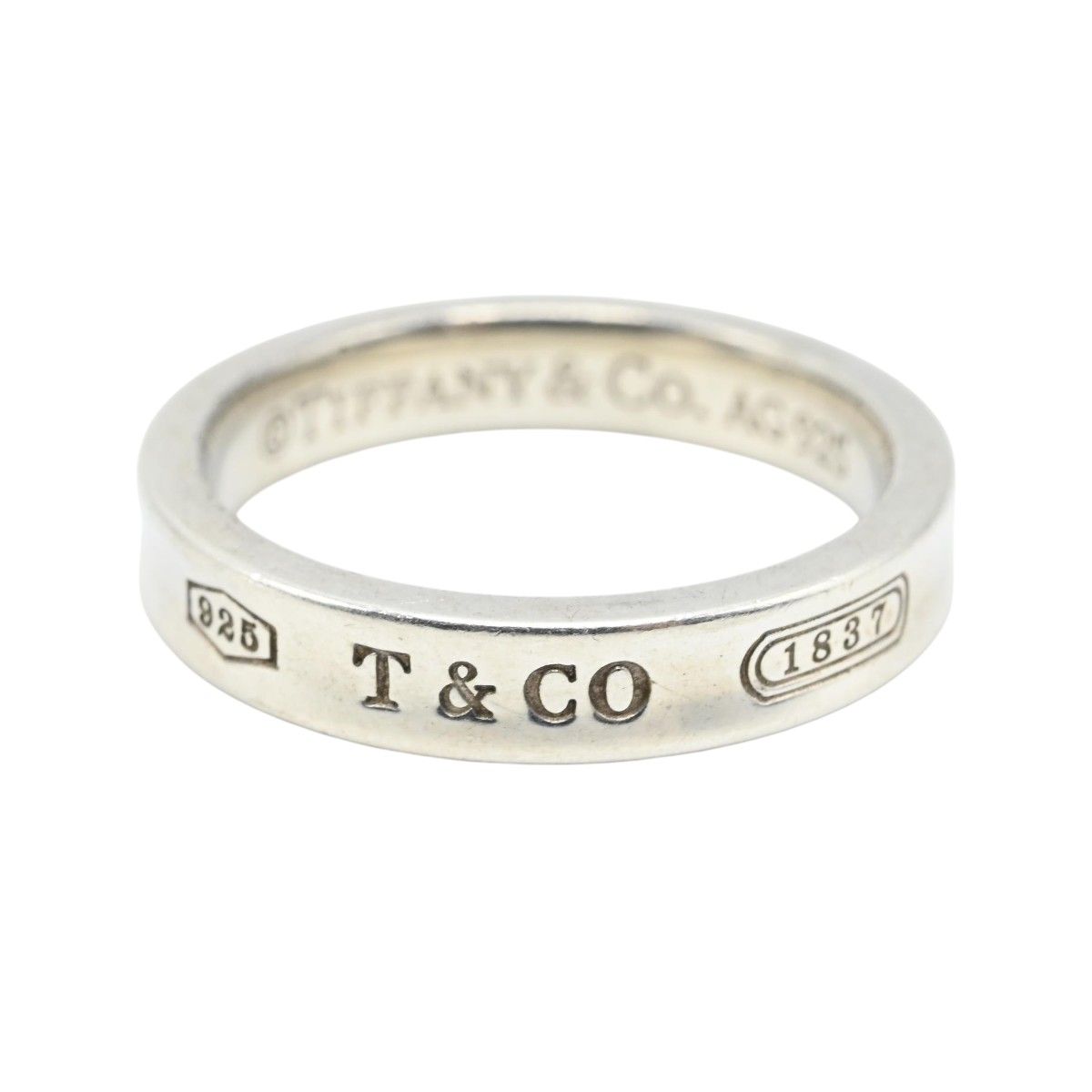 TIFFANY&Co. ティファニー 1837 SV925 ナローリング 14号 シルバー M2606-k065