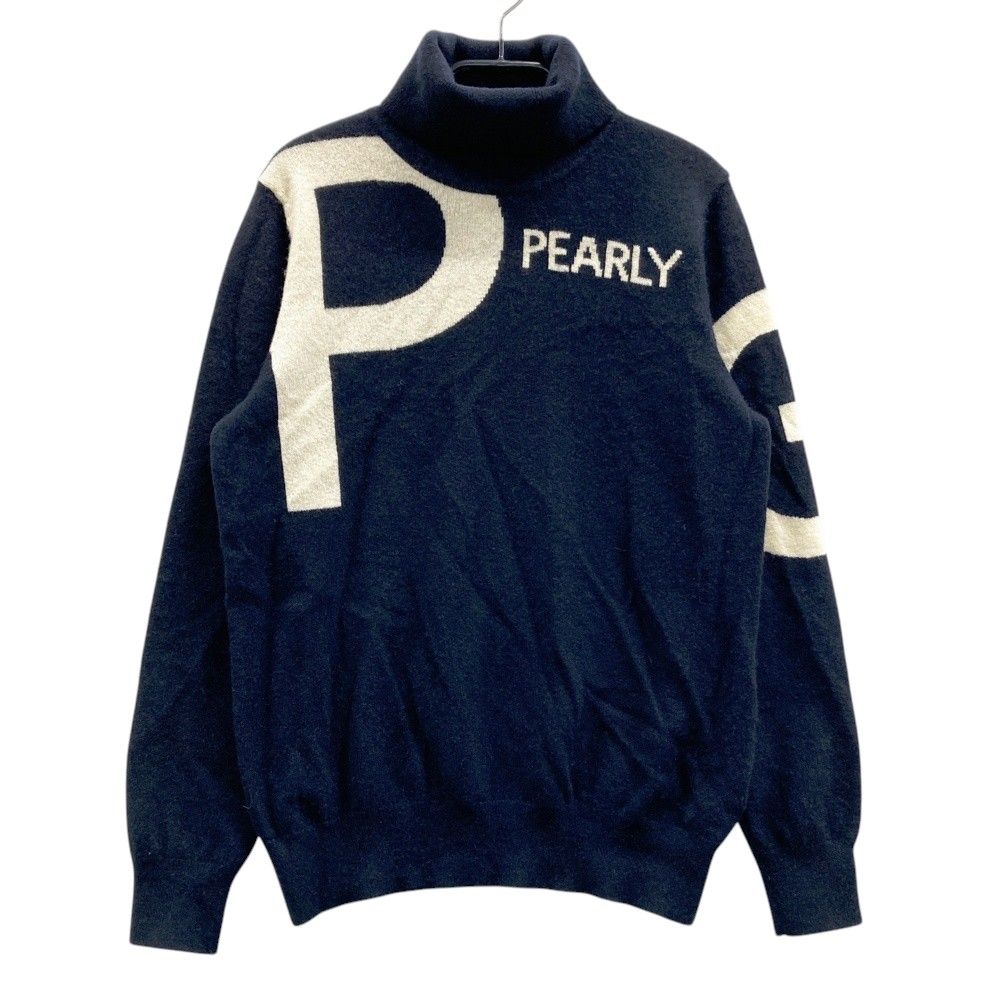 サイズ：1 PEARLY GATES パーリーゲイツ 2024年モデル カシミヤ タートルネック ニットセーター ネイビー系 [240101674047] ゴルフウェア レディース ストスト 11,035円
