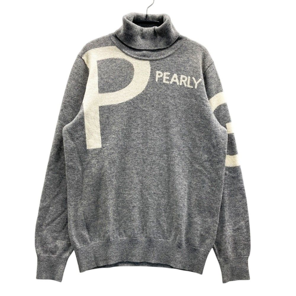 サイズ：1 PEARLY GATES パーリーゲイツ 2024年モデル カシミヤ タートルネック ニットセーター グレー系 [240101674048] ゴルフウェア レディース ストスト