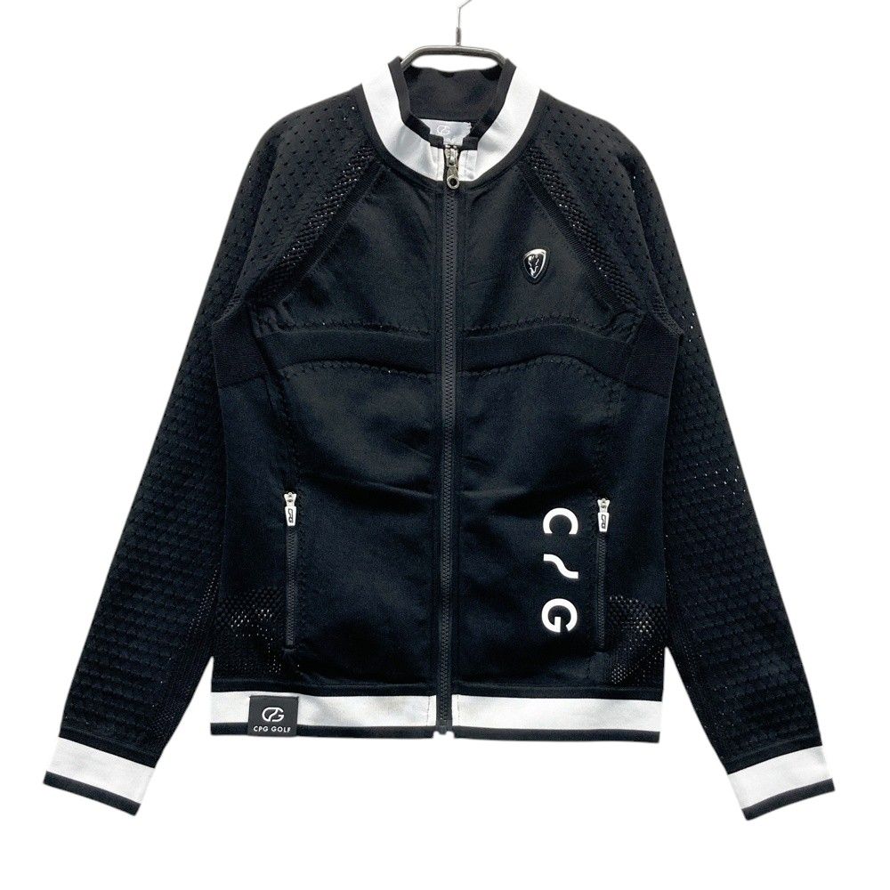 サイズ：1 CPG GOLF シーピージーゴルフ 1103-24140 ニットジャケット ブラック系 [240101675803] ゴルフウェア レディース ストスト