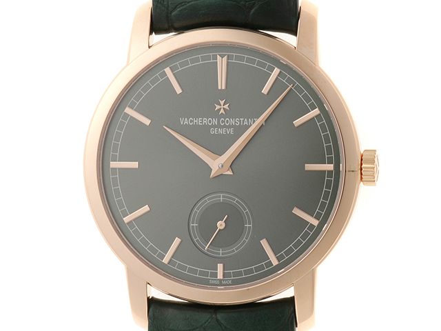 VACHERON CONSTANTIN ヴァシュロン・コンスタンタン パトリモニー トラディショナル 82172/000R-H008 腕時計 K18ピンクゴールド /鰐革 ディープグリーントーン文字盤 手巻き ユニセックス【中古】472