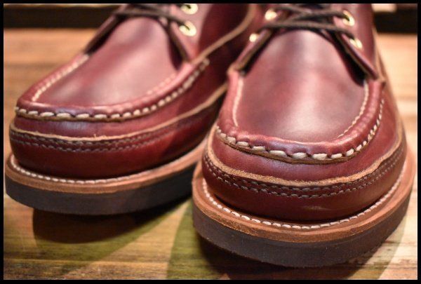 ラッセルモカシン スポーティングクレーチャッカ クロムエクセル バーガンディ 9.5E 美品】RUSSELL MOCCASIN ラッセルモカシン スポーティングクレー