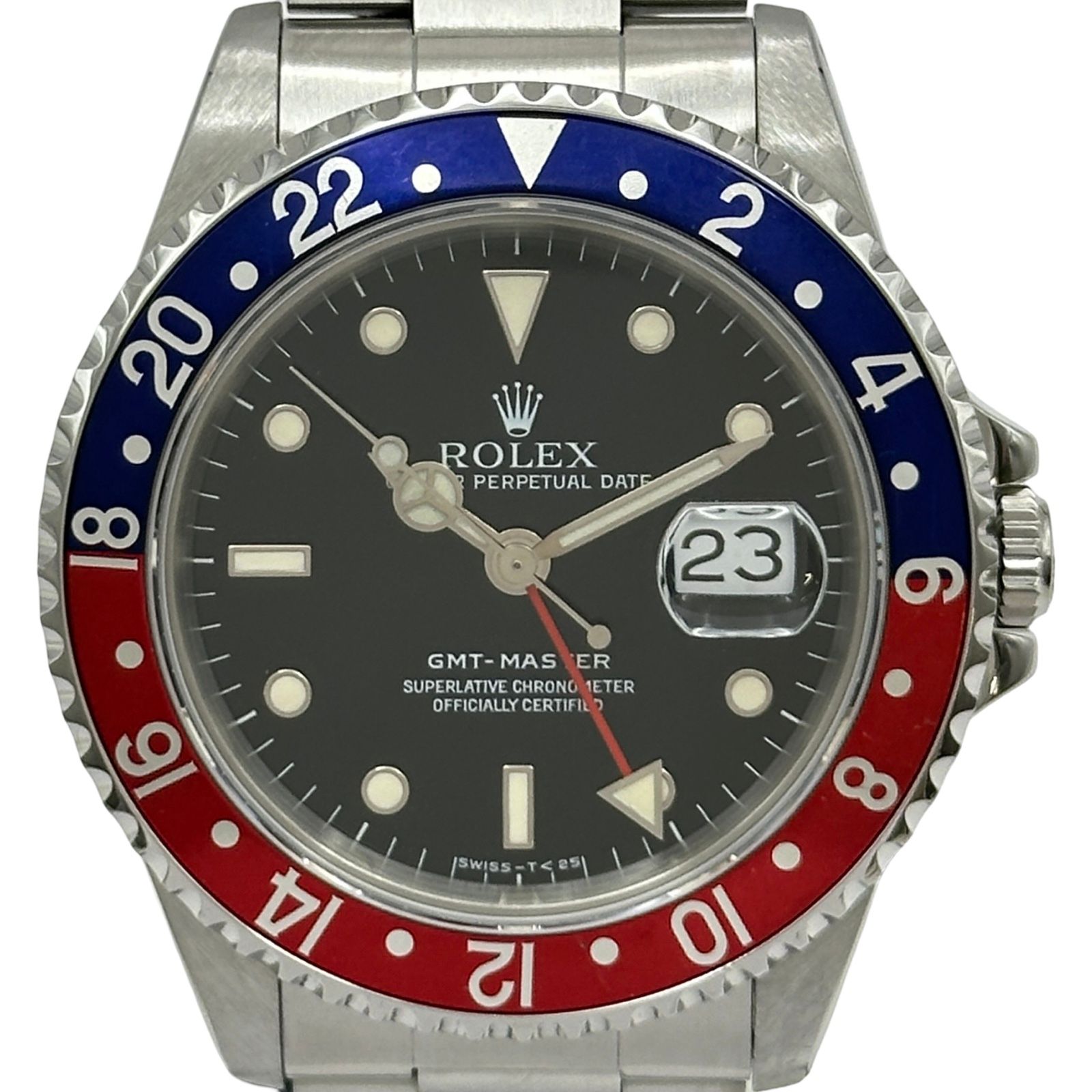 ロレックス ROLEX GMTマスター 16700 ブラック ステンレススチール 自動巻き メンズ 腕時計