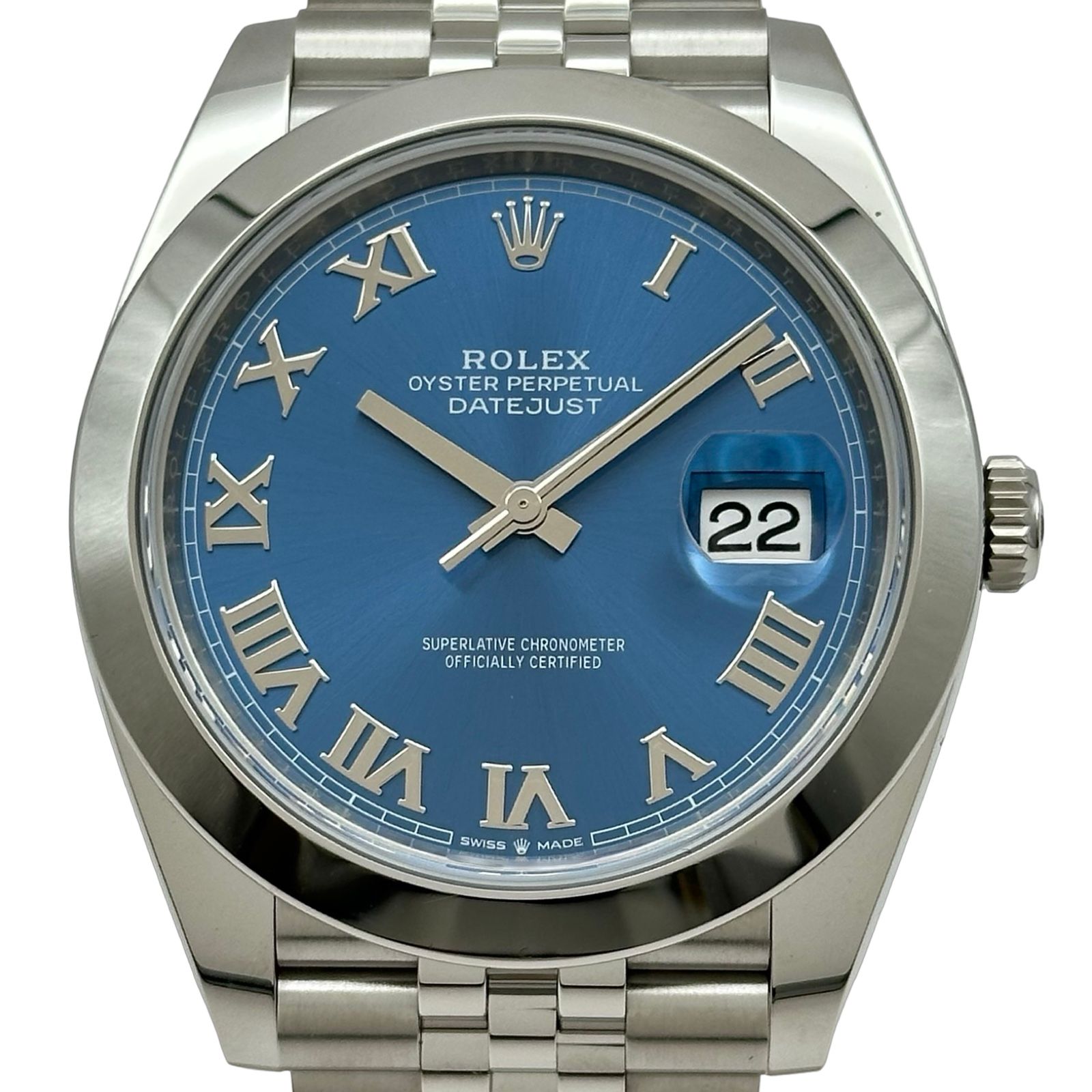 ロレックス ROLEX デイトジャスト41 126300 アズーロブルー ステンレススチール 自動巻き メンズ 腕時計 794,800円