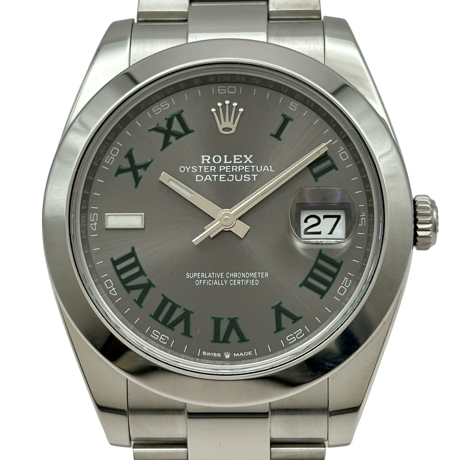 ロレックス ROLEX デイトジャスト41 126300 スレート ステンレススチール 自動巻き メンズ 腕時計