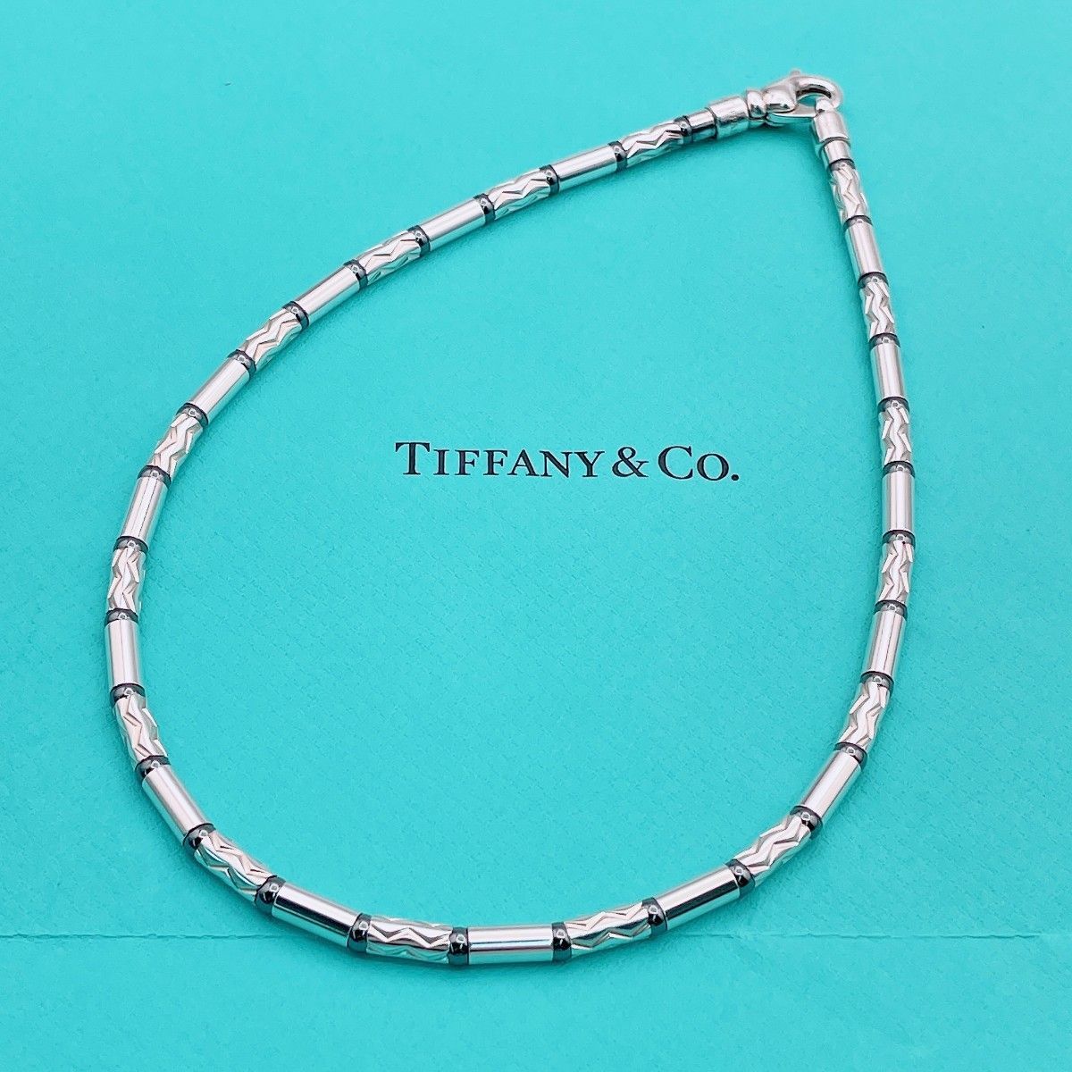 ◇ティファニー◇新品仕上済 Tiffany&Co. アズテック ネックレス ヘマタイト Ag925 ブランド 47.63g