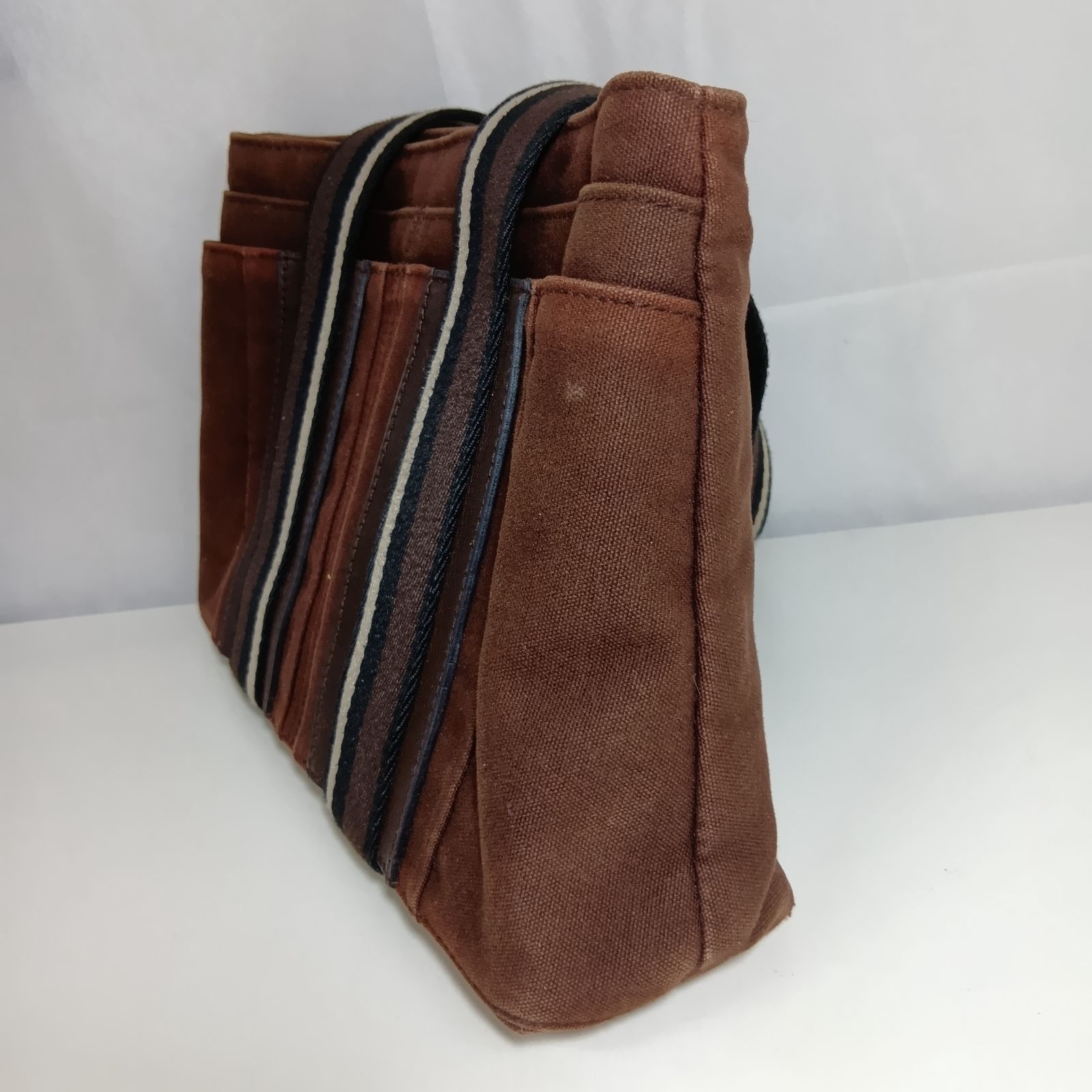 N HERMES エルメス トロカホリゾンタル PM ハンドバッグ カバン トートバッグ ユニセックス ブラウン