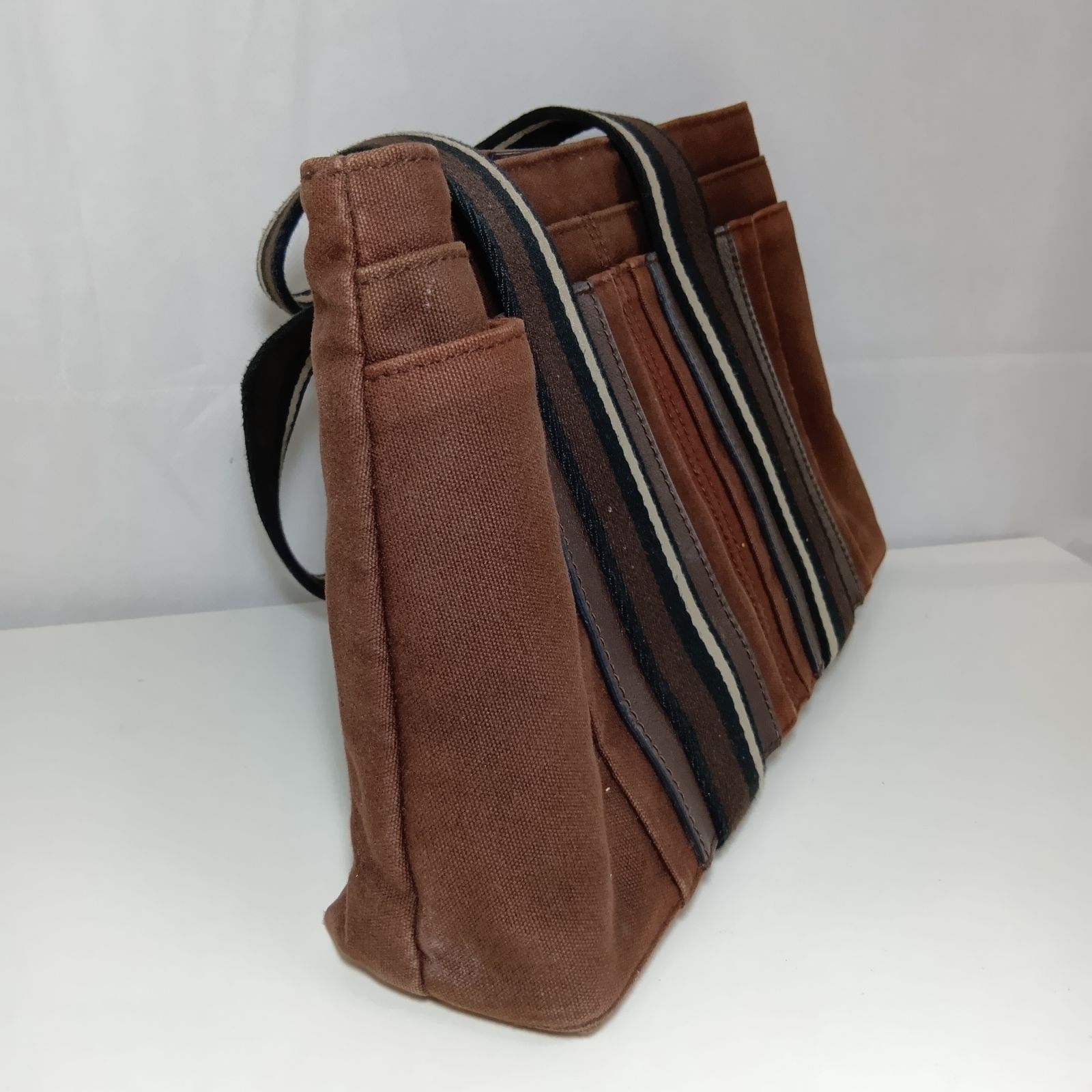 N HERMES エルメス トロカホリゾンタル PM ハンドバッグ カバン トートバッグ ユニセックス ブラウン