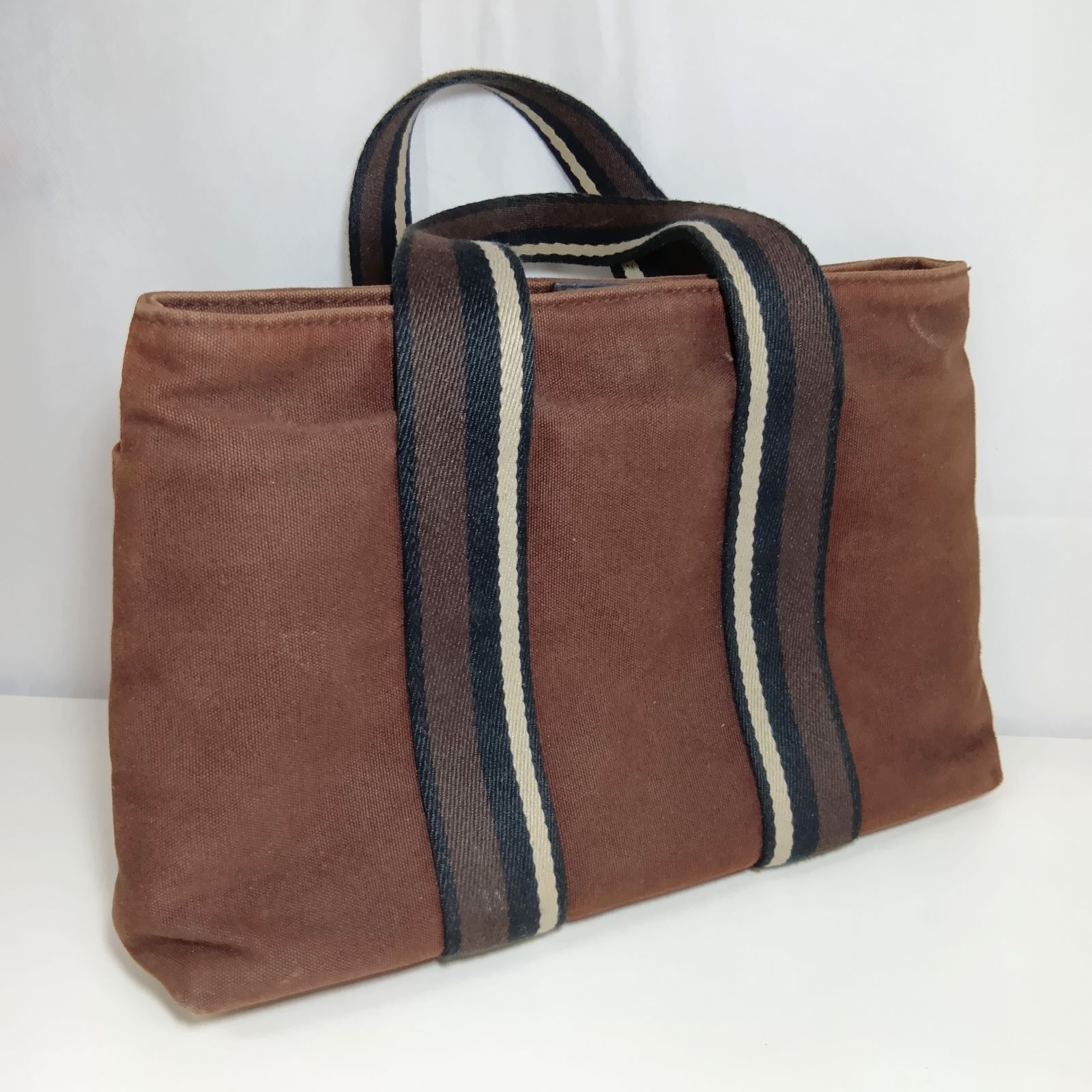 N HERMES エルメス トロカホリゾンタル PM ハンドバッグ カバン トートバッグ ユニセックス ブラウン