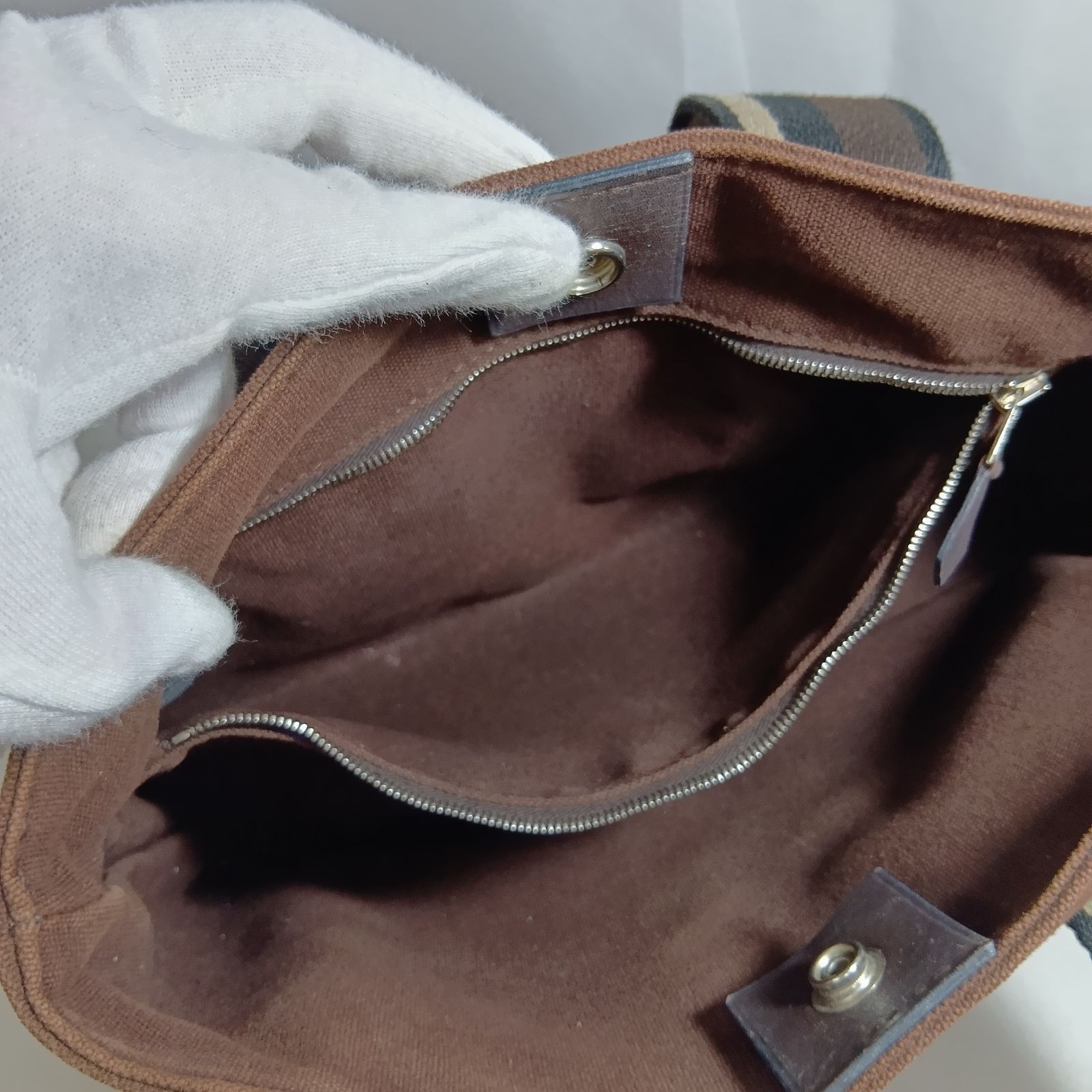 N HERMES エルメス トロカホリゾンタル PM ハンドバッグ カバン トートバッグ ユニセックス ブラウン