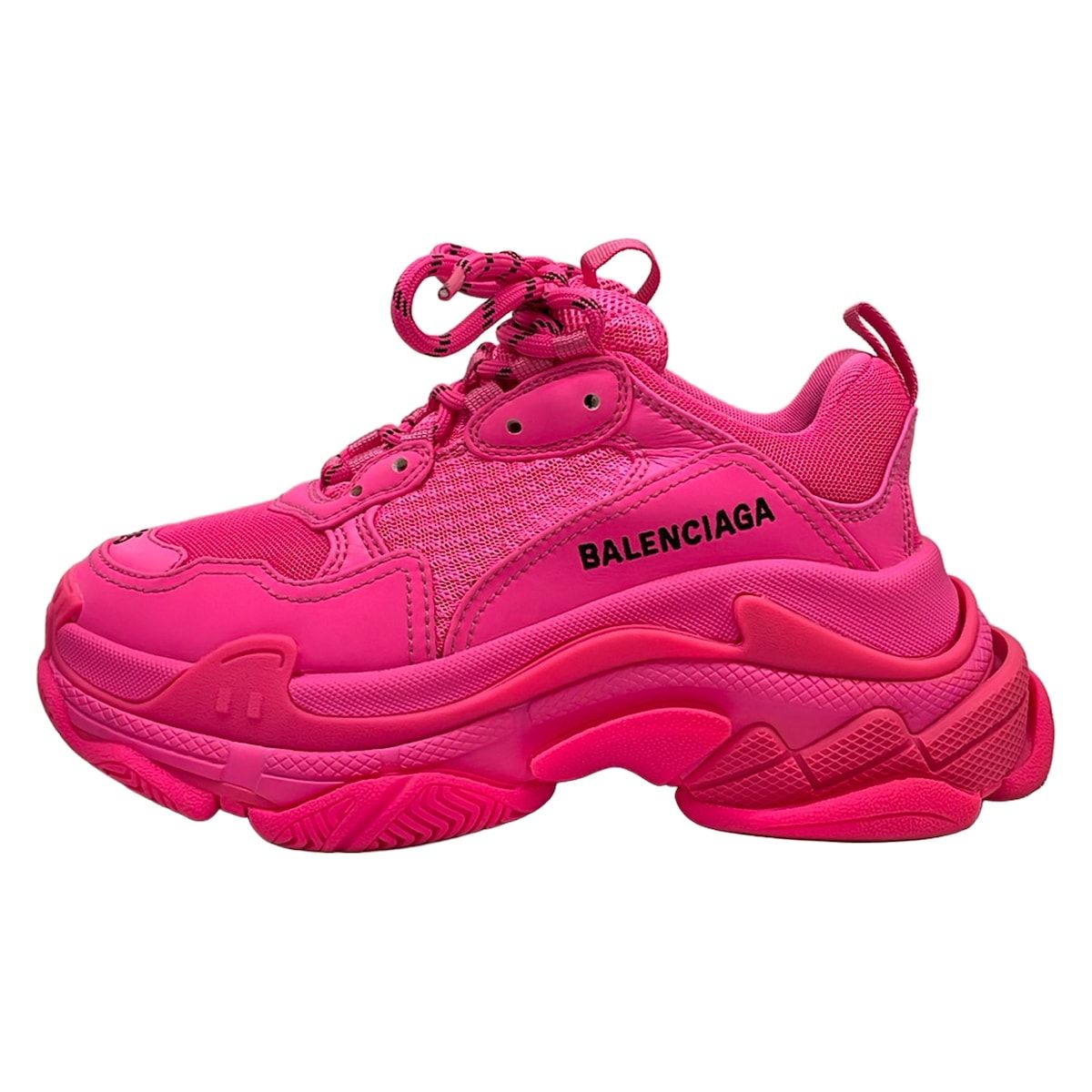 BALENCIAGA(バレンシアガ) スニーカー JP 23 レディース トリプルS 524039 ピンク レザー