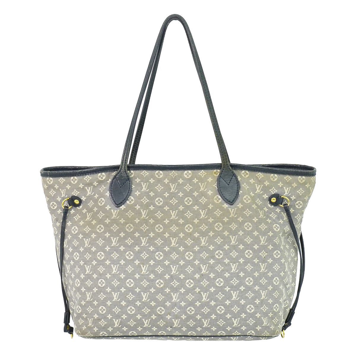 本物 ルイヴィトン LOUIS VUITTON LV ネヴァーフル MM モノグラム イディール ショルダーバッグ トートバッグ アンクル ネイビー M40514 ビトン バッグ 中古・